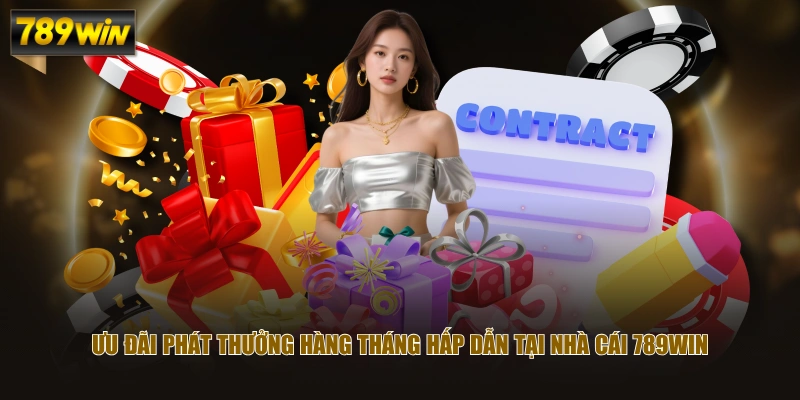 Ưu đãi phát thưởng hàng tháng hấp dẫn tại nhà cái 789WIN